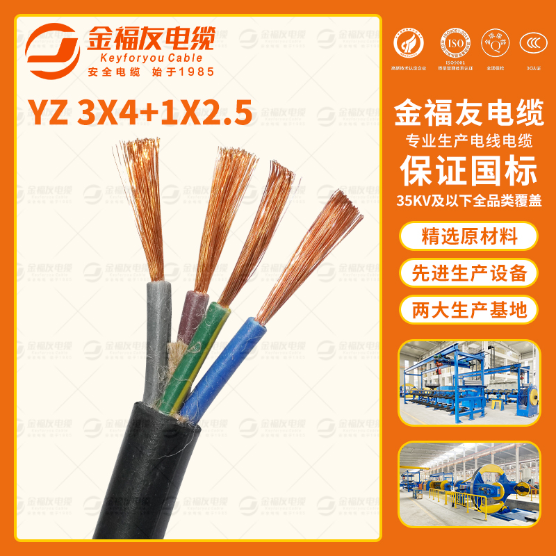 豪利777官网产品-8.17-YZ-3X4+1X2.5